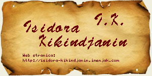 Isidora Kikinđanin vizit kartica